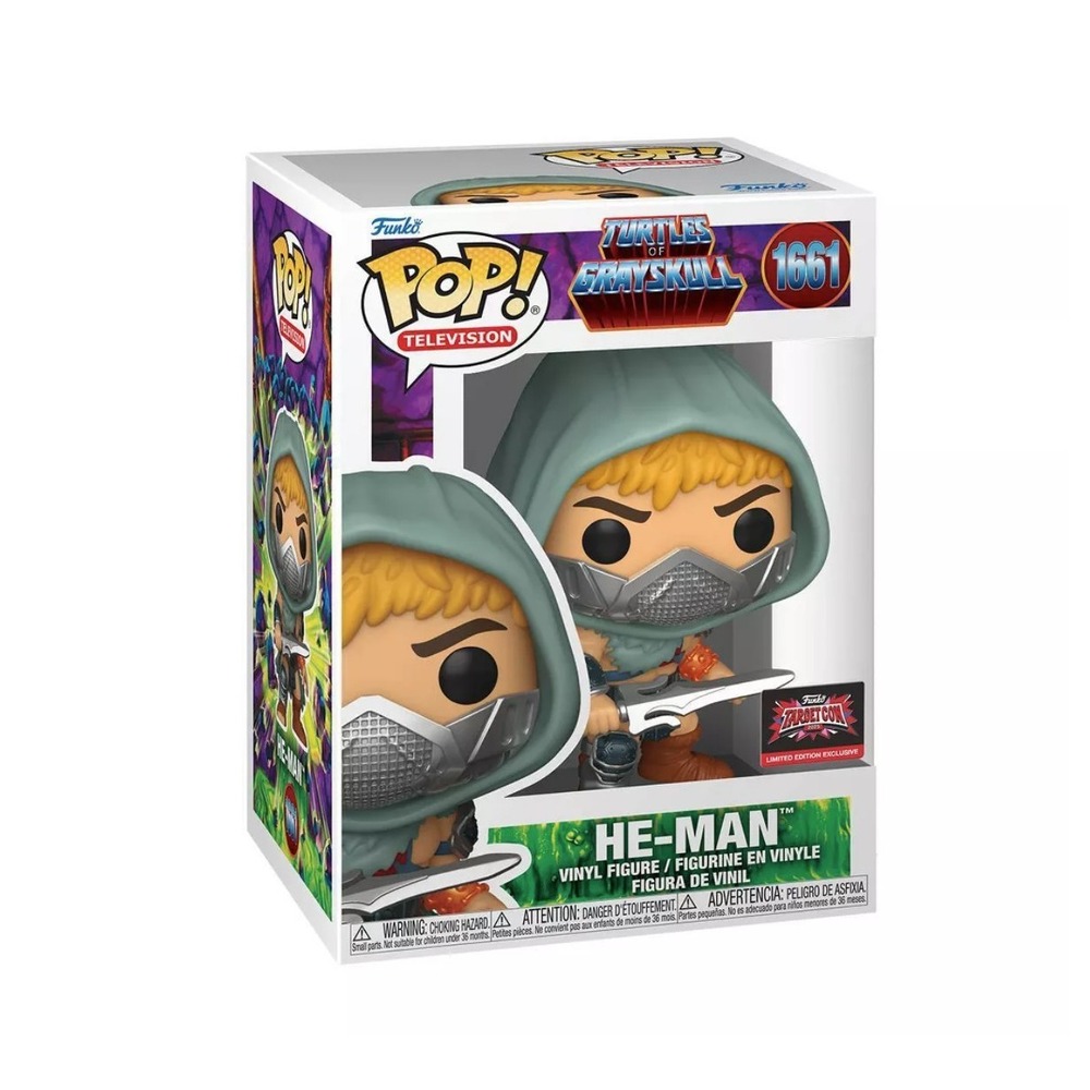 Funko Pop He-Man 1661 Turtles of Grayskull TargetCon 2024 Exclusive MOTU TMNT